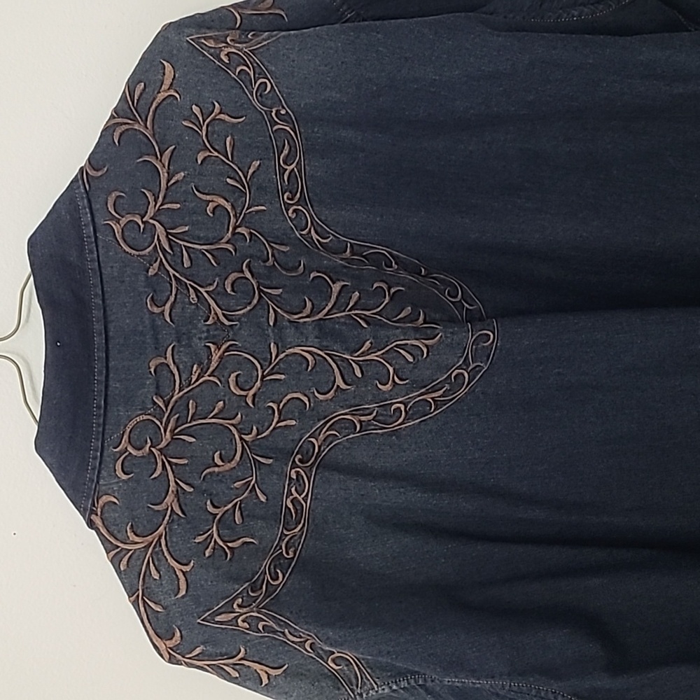 Panhandle Slim Black Casual Button Down Shirt - Picture 4 of 4